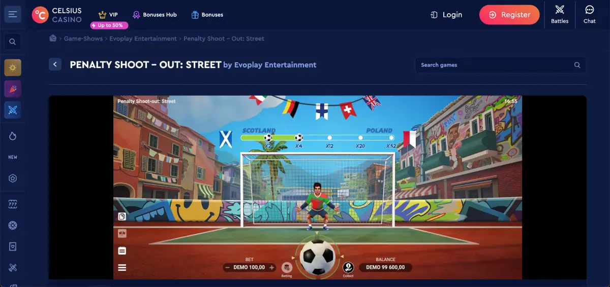 Strategy guide for Penalty Shoot Out Street