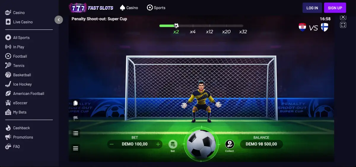 Mobile version of Penalty Shoot Out Super Cup slot