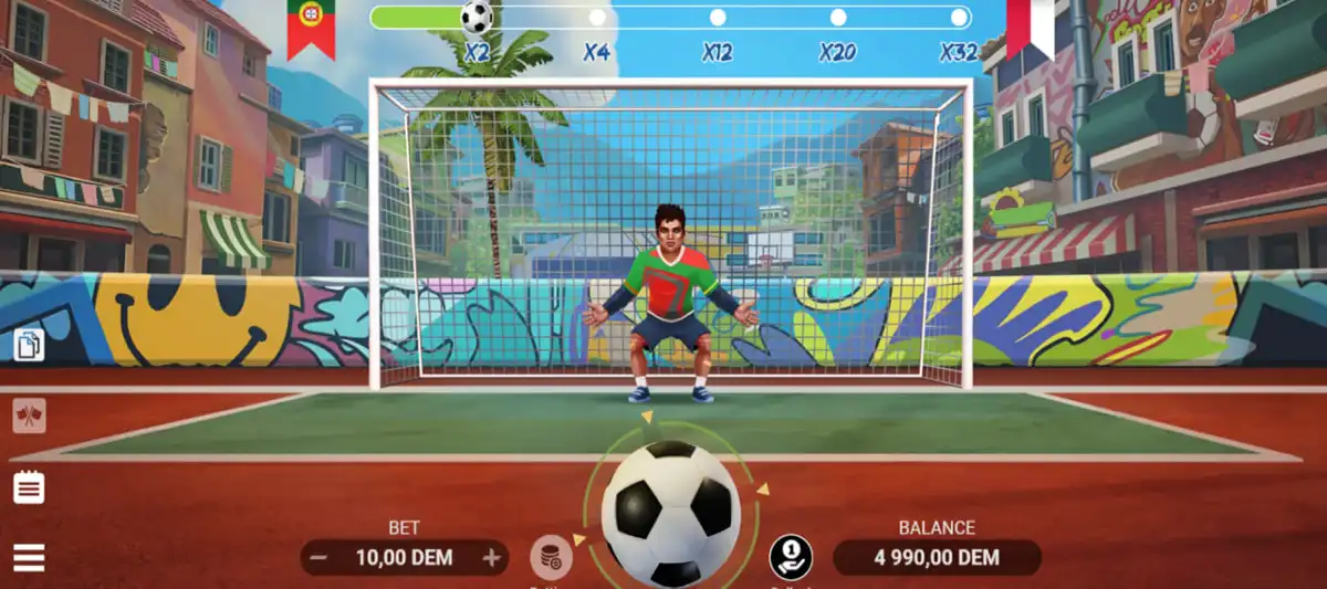 Sign-up form at Fresh Casino before playing Penalty Shoot Out in Fresh casino