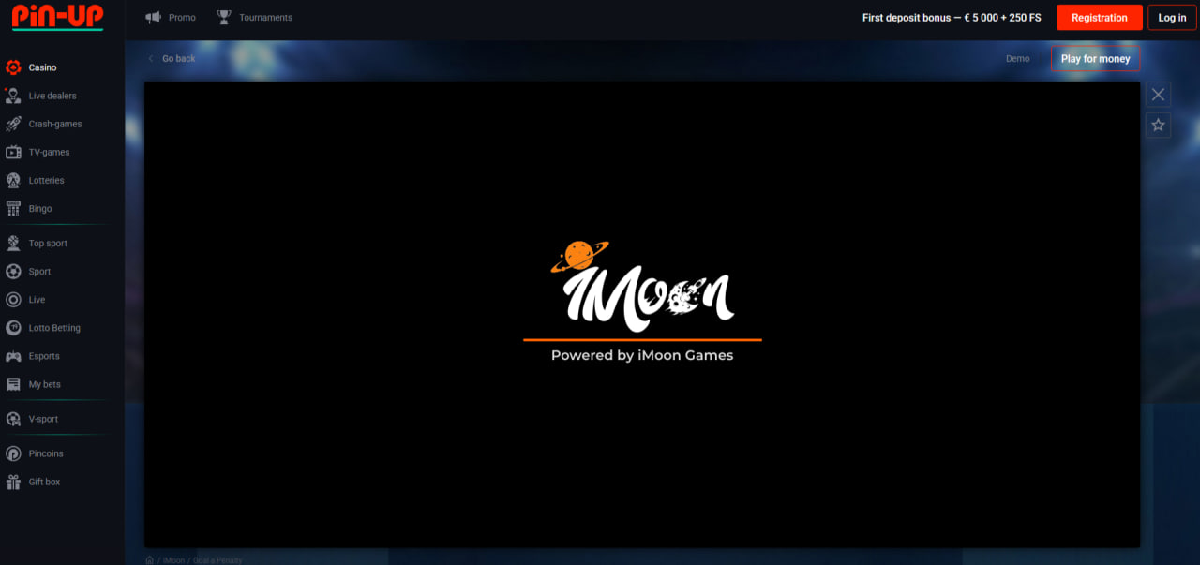Goal a Penalty real money round with active stake and cashout option