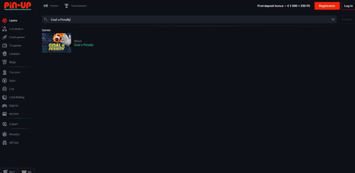 Goal a Penalty round result showing cashout decision and final multiplier